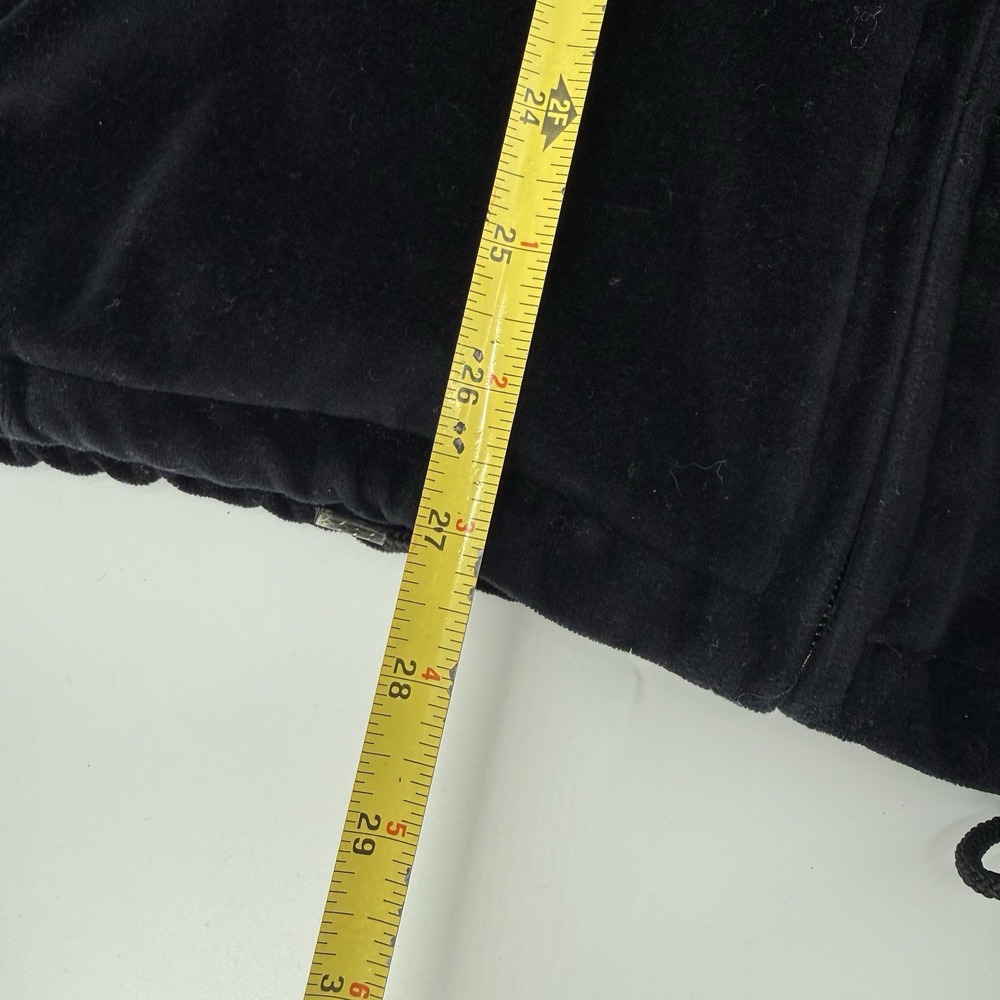 IOU Sport Jacket Men's Large Jacket Velour Black 90s Vintage Hip Hop Skater - Picture 6 of 8
